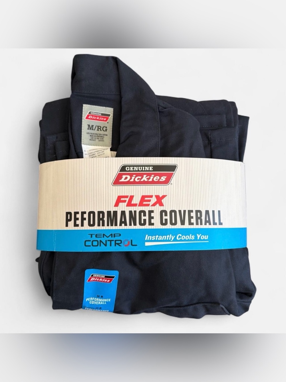 Dickies Navy Flex Performance Coverall Temp Control Size Medium NWT